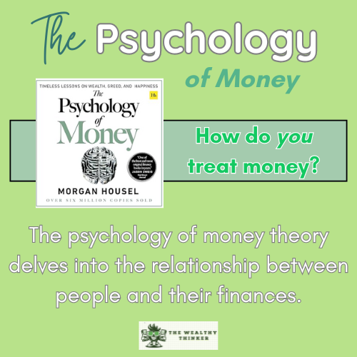 A picture of the book The Psychology of Money on a green background