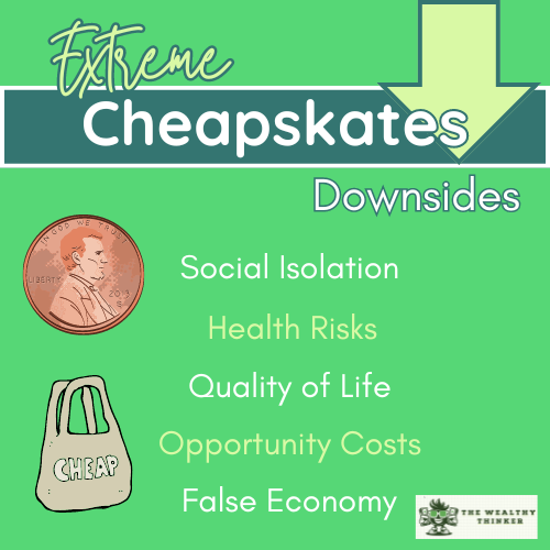 A cartoon penny and a bag that says CHEAP