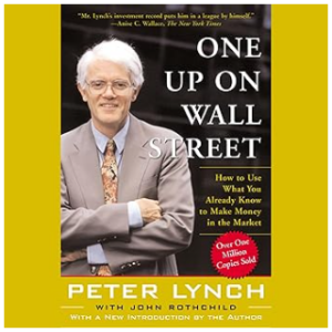 Front cover of Peter Lynch's investing book: One Up on Wall Street
